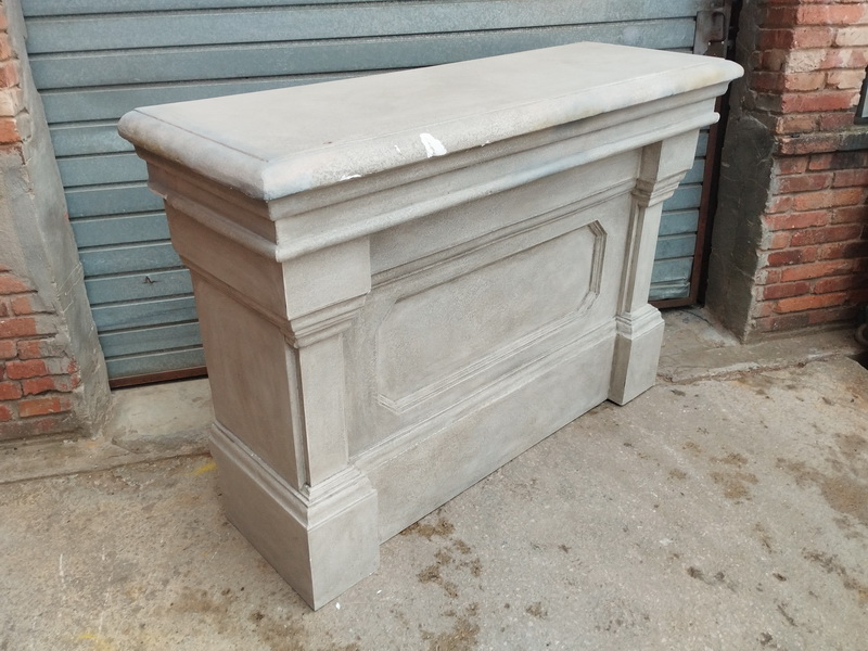 altar repisa piedra ficticio madera porex 112x159x53 2u